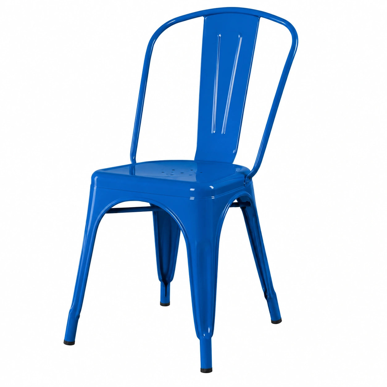 Chaise, en métal, coloris bleu, pour la salle à manger ou la cuisine