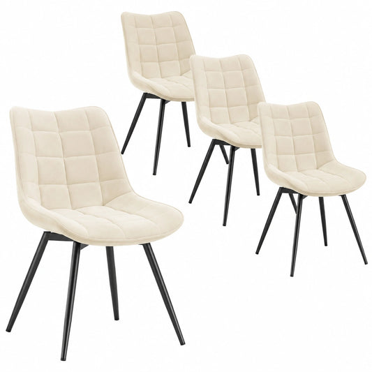 Chaise, pivotant, coloris beige, pour la salle à manger ou la cuisine