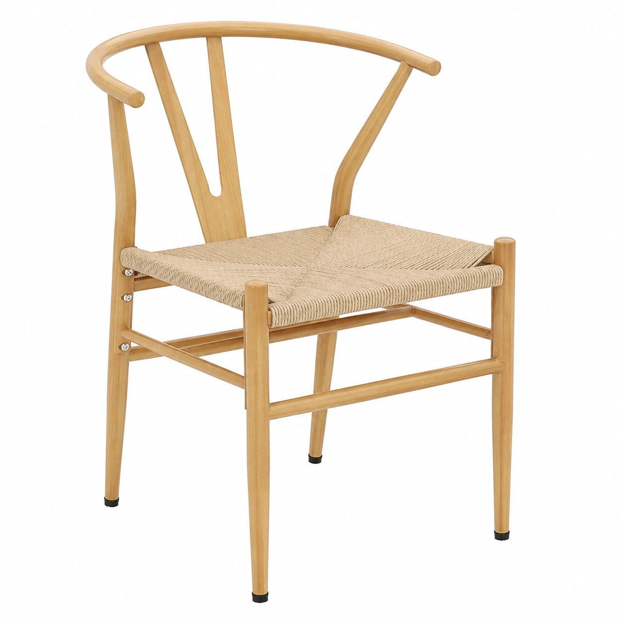 Chaise, en métal et résine tressée, 54 x 59 x 73 cm, pour la salle à manger ou la cuisine