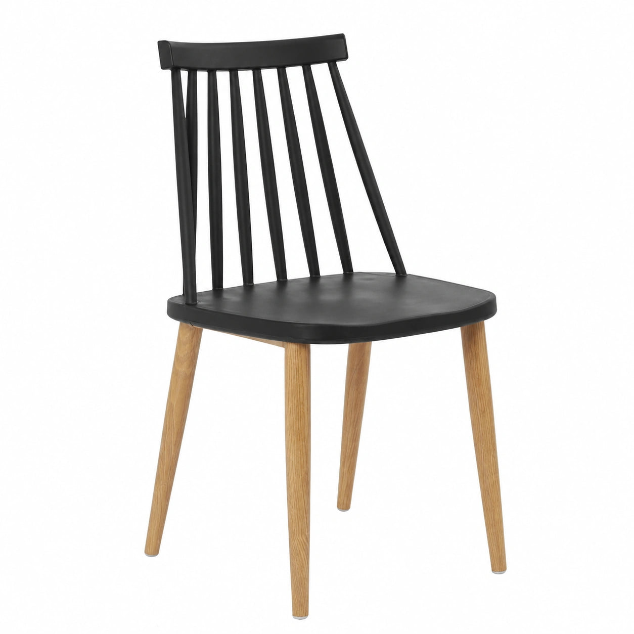 Chaise, en métal, coloris noir, pour la salle à manger ou la cuisine